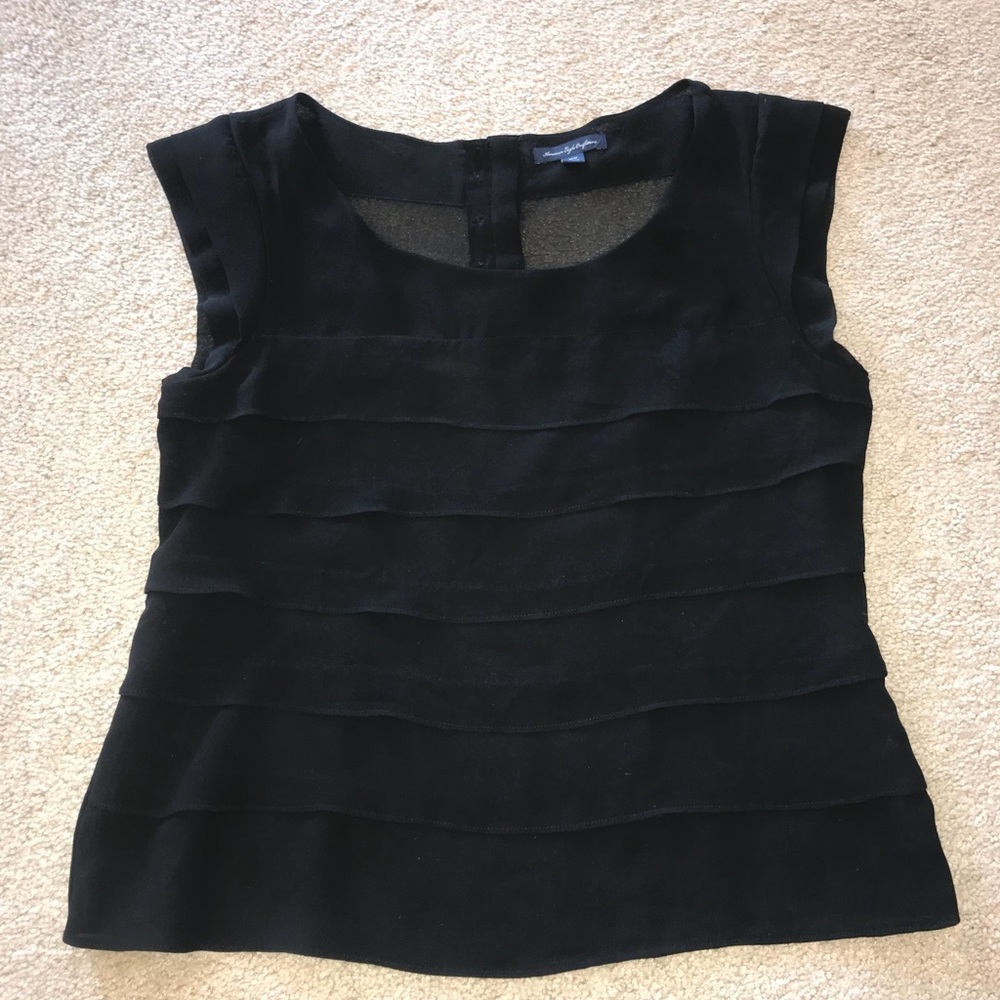 Black sheer shirt